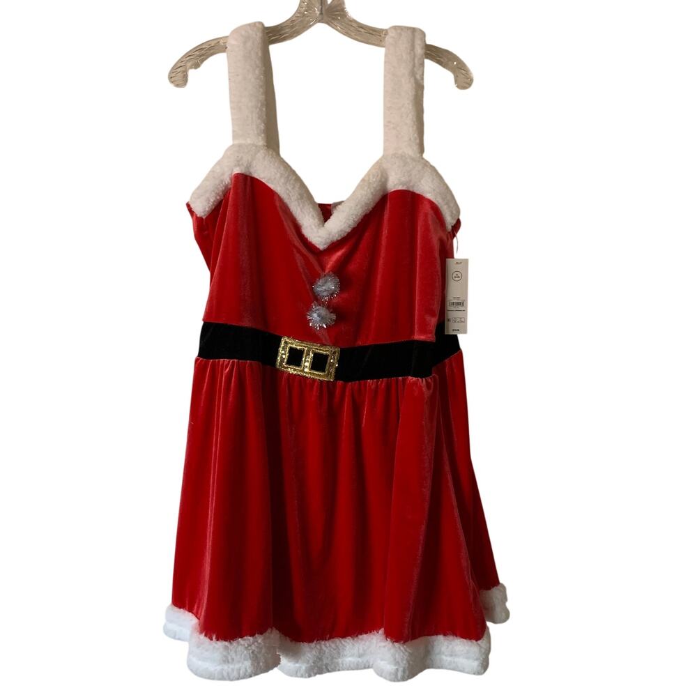 NWT Womens XL (16-18) Mrs. Clause Santa Dress Christmas Holiday Mr & Mrs Party